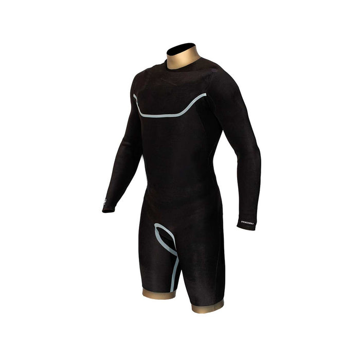 Short Wetsuit Celsius Shorty Man Chest Zip Long Sleeve 3-2 Grey Size XXL RRD 27CSCZ32SLS_XXL