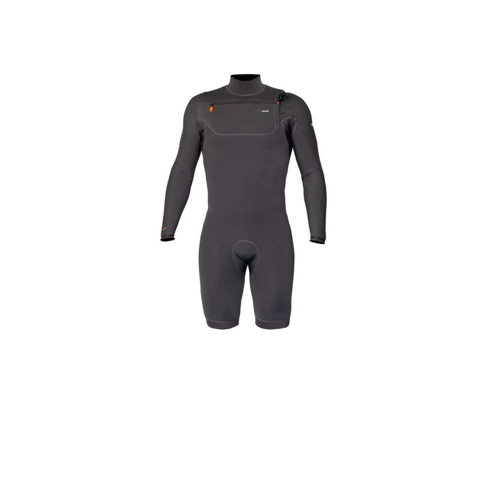 Short Wetsuit Celsius Shorty Man Chest Zip Long Sleeve 3-2 Grey Size XXL RRD 27CSCZ32SLS_XXL