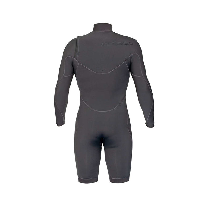 Short Wetsuit Celsius Shorty Man Chest Zip Long Sleeve 3-2 Grey Size XXL RRD 27CSCZ32SLS_XXL
