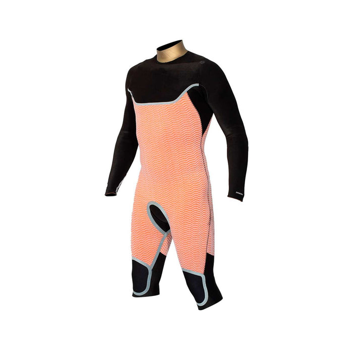 Short Wetsuit Celsius Overknee Man Chest Zip 4-3-2 Grey Size XXL RRD 27CSCZ4320_XXL