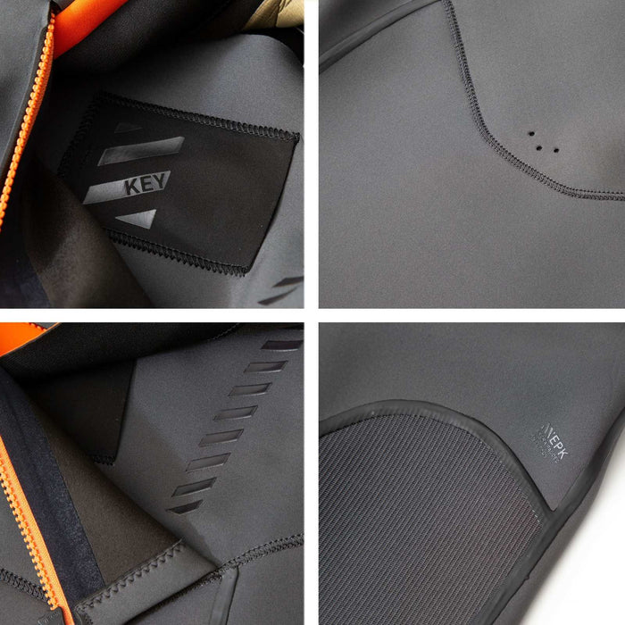 Full Wetsuit Celsius Man Chest Zip 5-3 Black Size XXL RRD 27CSCZ53_XXL