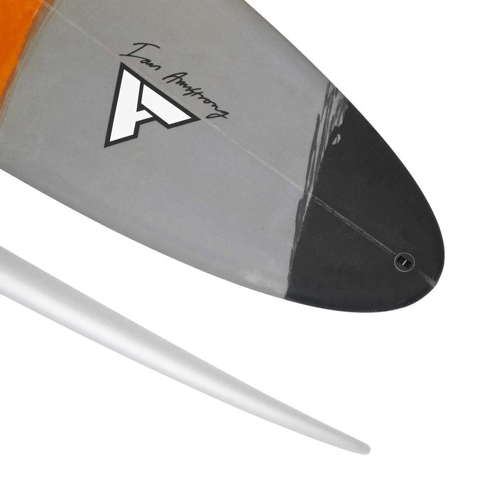 Tavola da Surf Happy Hippo Grigia-Arancio 9'4''x23 1-8''x3'' 80l RRD 27HPHA94