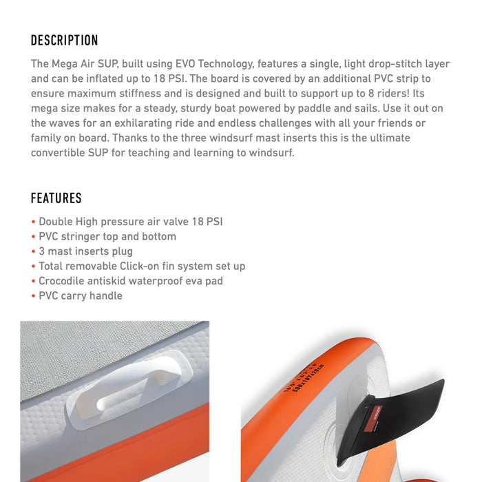 Inflatable SUP Board RRD Mega Airsup