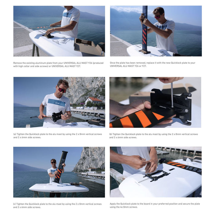 Hydrofoil Quick Lock Alu Plate RRD 27QLAP1