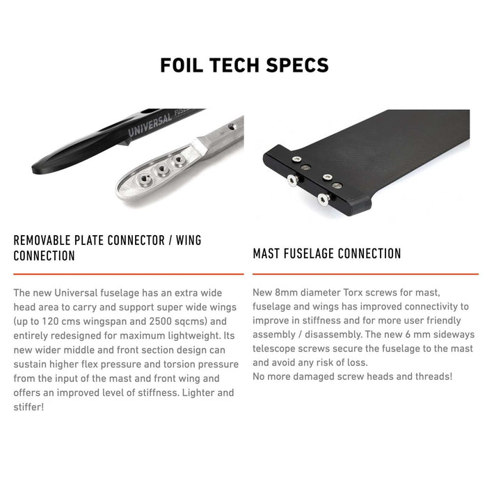 Hydrofoil Set Universal Alu Y27 2400-75 RRD 27USWF240075S