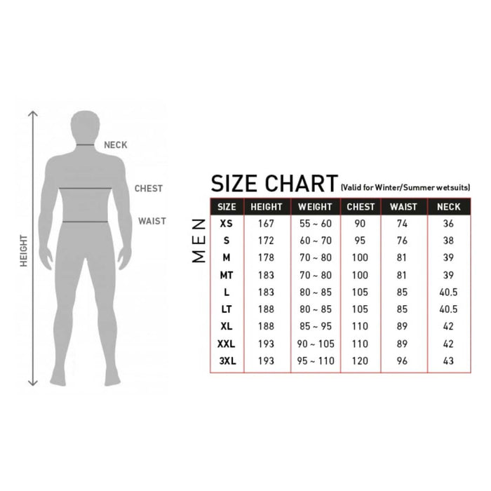 Short Wetsuit Zero Man Back Zip 2-2 Black Size M RRD 27ZRBZ22S_M