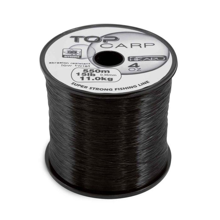 Fishing Line Carp Top 650m Black 0,45 Hikaru 3001425