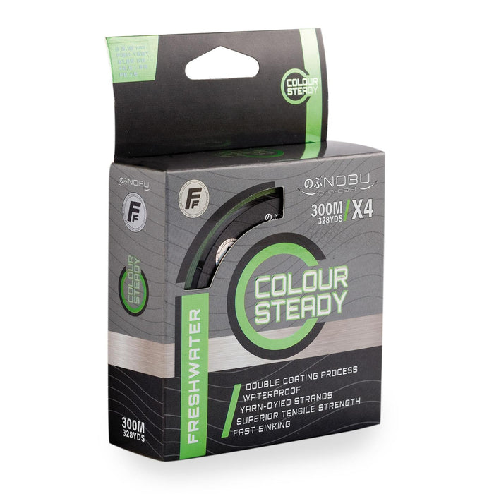 Nobu vislijn, kleur Steady Freshwater Braid, 300m, 0,25, Fishing Ferrari 3018325