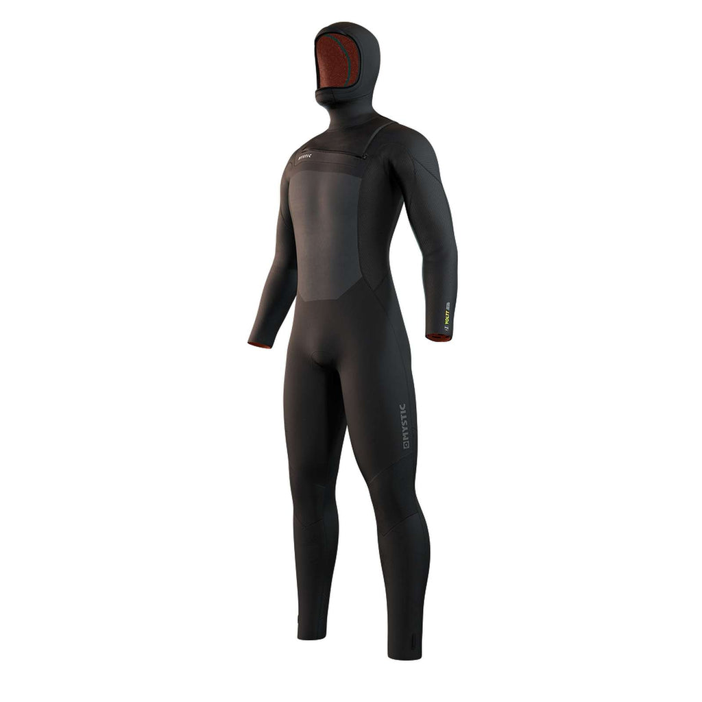 Full Wetsuit Hooded Voltt Man 6-4-3mm Front Zip Black LS Mystic 35000_220000_900_LS