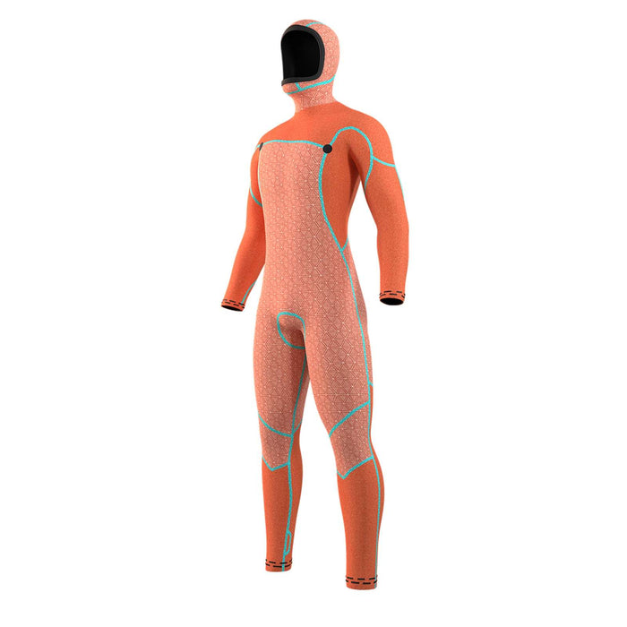 Full Wetsuit Hooded Voltt Man 6-4-3mm Front Zip Black LT Mystic 35000_220000_900_LT
