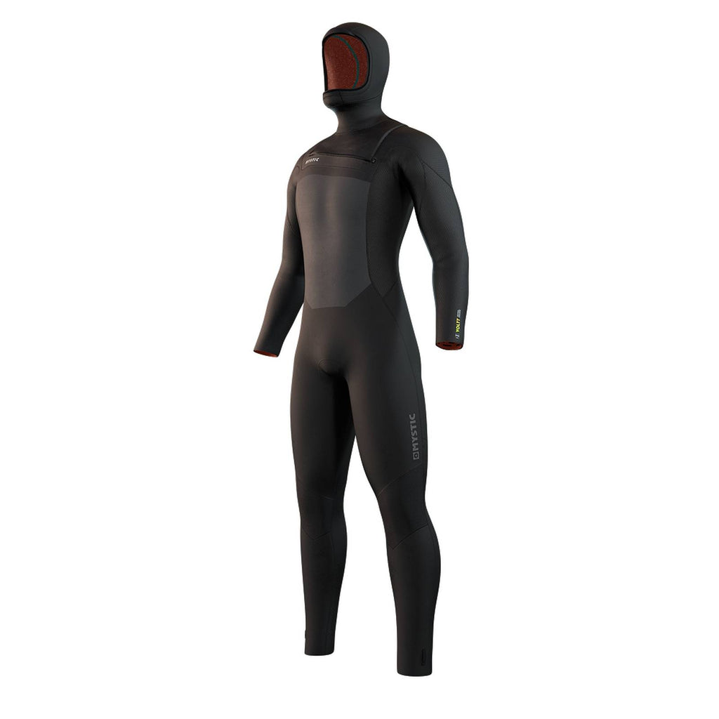 Full Wetsuit Hooded Voltt Man 6-4-3mm Front Zip Black XL Mystic 35000_220000_900_XL