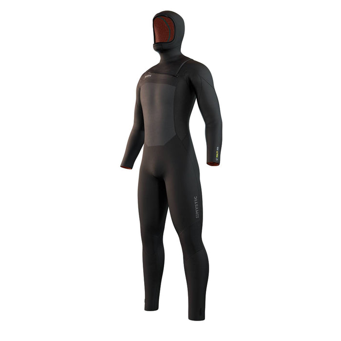 Full Wetsuit Hooded Voltt Man 6-4-3mm Front Zip Black XL Mystic 35000_220000_900_XL