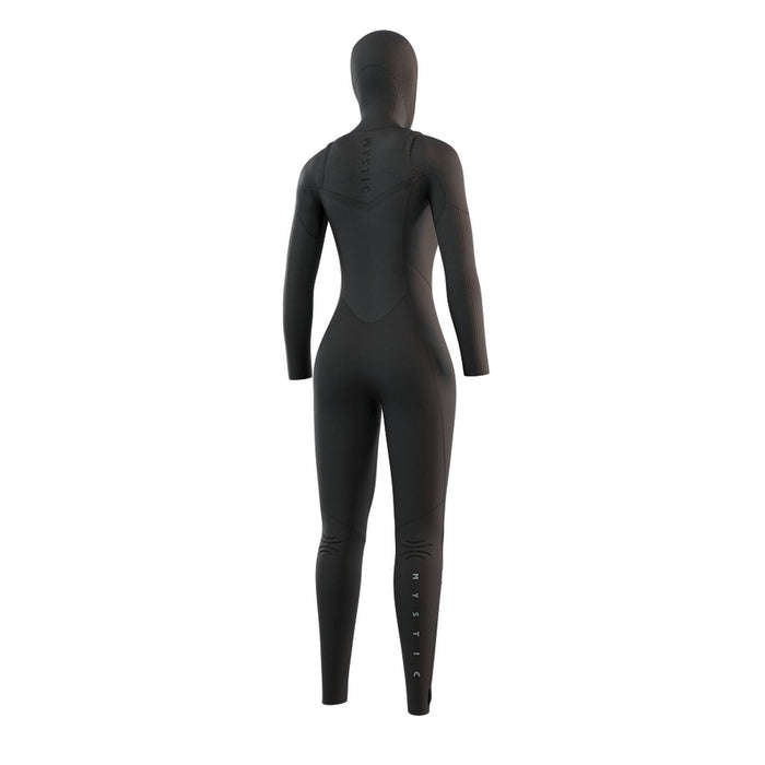 Full Wetsuit Gem Woman Hooded 6-4-3mm Front-Zip Black L Mystic 35000_220015_900_L