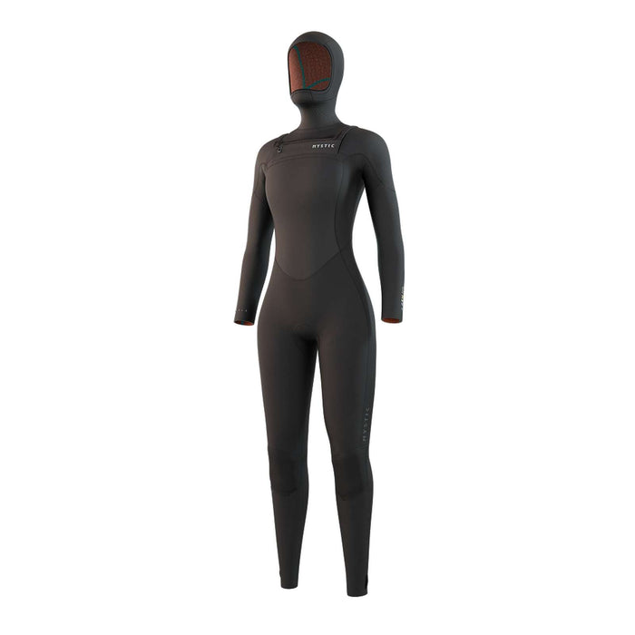 Full Wetsuit Gem Woman Hooded 6-4-3mm Front-Zip Black M Mystic 35000_220015_900_M