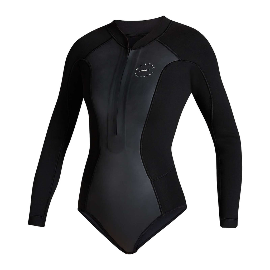 Shorty Wetsuit Sway Woman Longarm 2-2mm Front-Zip Black XS Mystic 35000_220091_900_XS