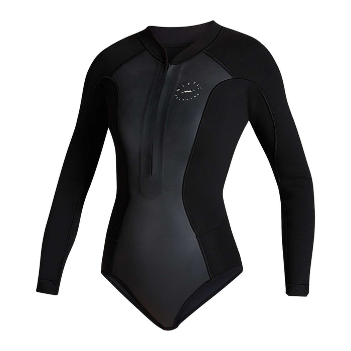 Shorty Wetsuit Sway Woman Longarm 2-2mm Front-Zip Black XS Mystic 35000_220091_900_XS