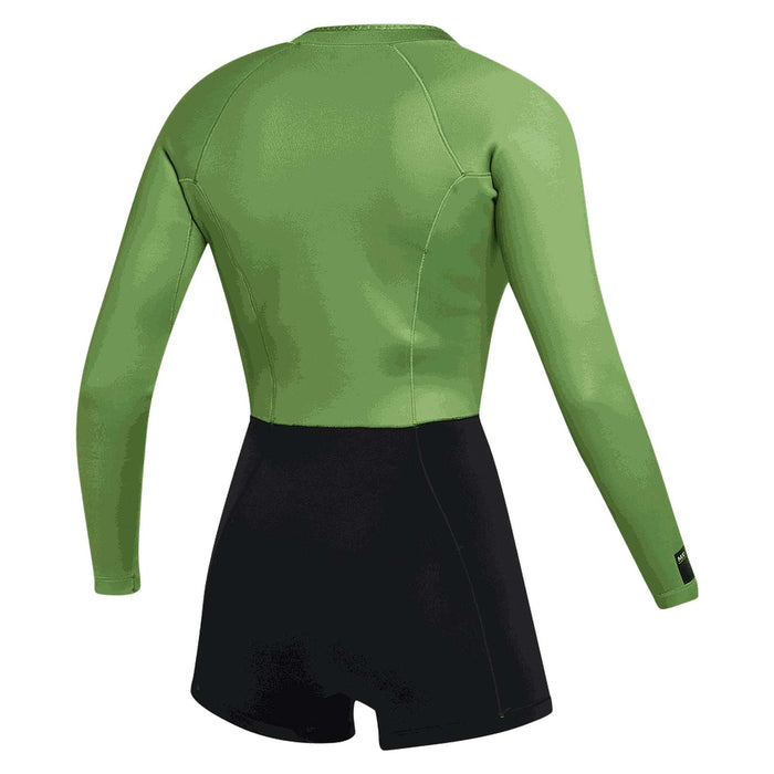 Short Wetsuit Lunar Woman Longarm 2-2mm Front-Zip Soft-Green M Mystic 35000_240112_618_M