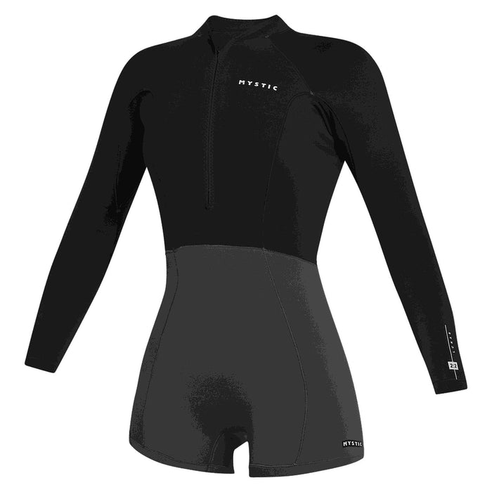 Short Wetsuit Lunar Woman Longarm 2-2mm Front-Zip Black S Mystic 35000_240112_900_S