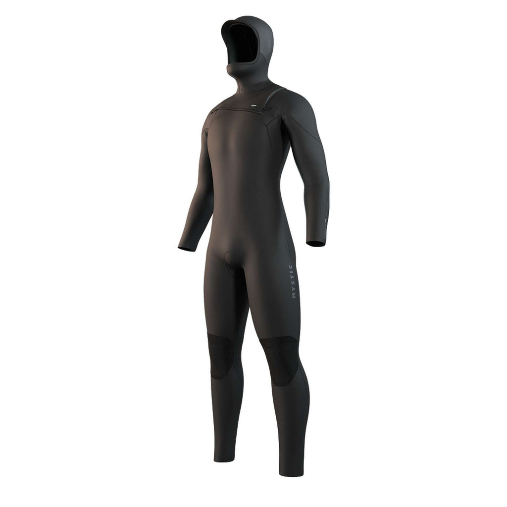 Muta intera Motion Uomo con cappuccio 5-3mm zip frontale Nero L Mystic 35000_250005_900_L