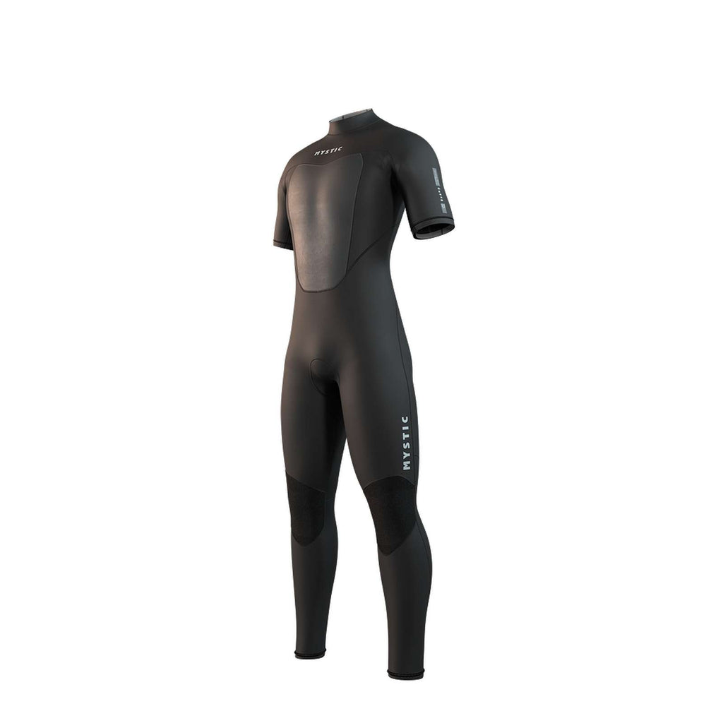 Neoprenanzug Brand Herren Kurzarm 3-2mm Back-Zip Flatlock Schwarz MS Mystic 35000_250033_900_MS