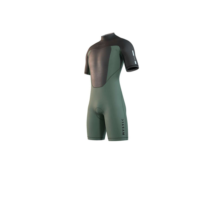 Short Wetsuit Brand Man 3-2mm Back-Zip Flatlock Dark-Olive XS Mystic 35000_250035_643_XS