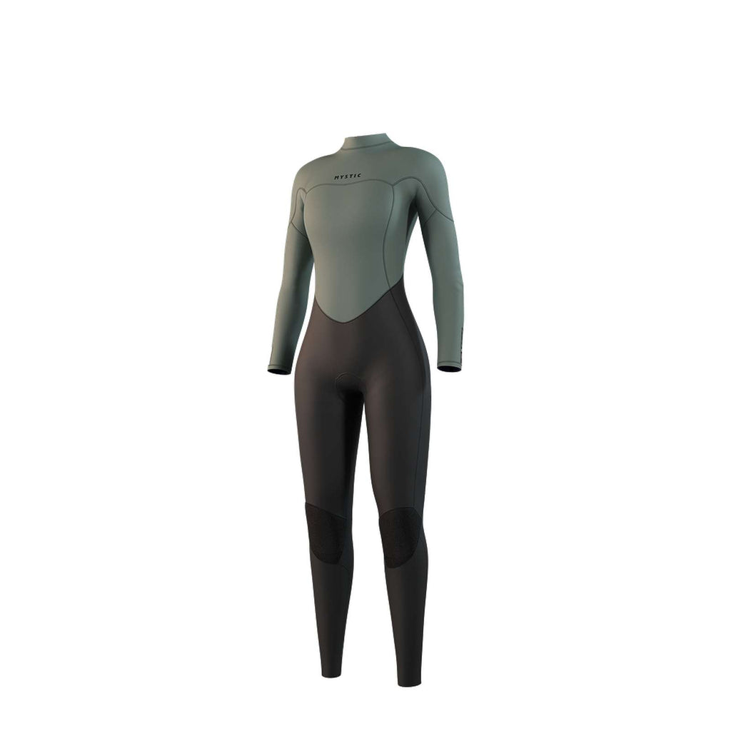 Full Wetsuit Star Woman 5-3mm Back-Zip Dark-Olive L Mystic 35000_250053_643_L
