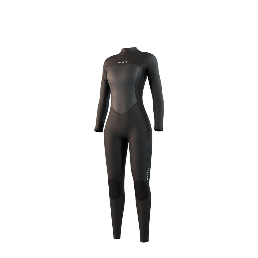 Volledig wetsuit van het merk Mystic voor dames, 3-2 mm, met ritssluiting op de rug, platgestikt, zwart, maat M (35000_250060_900_M).