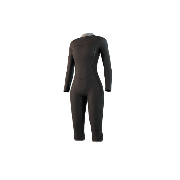 Short Wetsuit Brand Woman Longarm 3-2mm Back-Zip Flatlock Black L Mystic 35000_250061_900_L