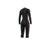Shorty Neoprenanzug Brand Damen Langarm 3-2mm Rückenreißverschluss Flatlock Schwarz XL Mystic 35000_250061_900_XL