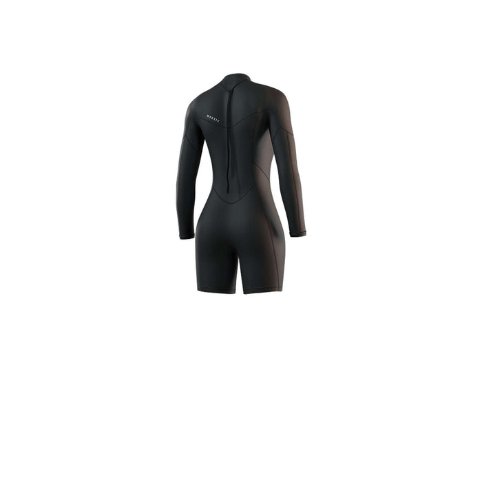 Short Wetsuit Brand Woman Longarm 3-2mm Back-Zip Flatlock Black S Mystic 35000_250063_900_S