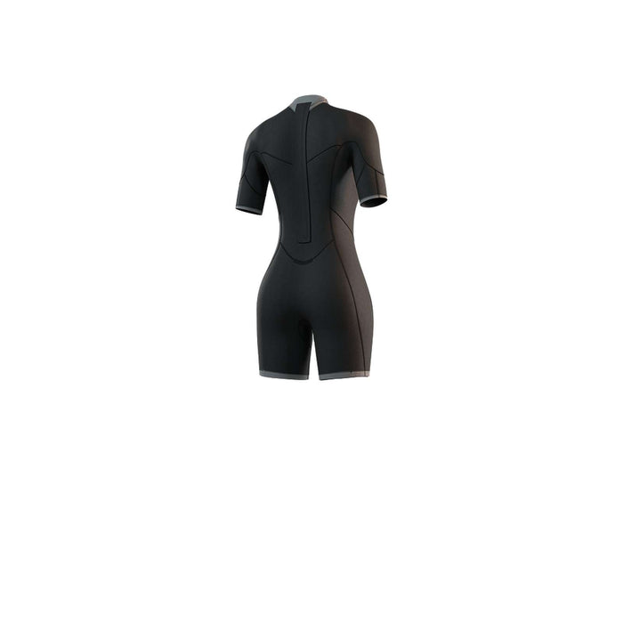 Shorty Neoprenanzug Brand Damen 3-2mm Rückenreißverschluss Flatlock Dunkeloliv L Mystic 35000_250064_643_L