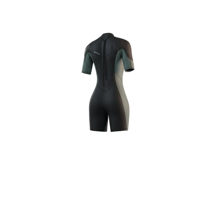 Short Wetsuit Brand Woman 3-2mm Back-Zip Flatlock Dark-Olive XS Mystic 35000_250064_643_XS