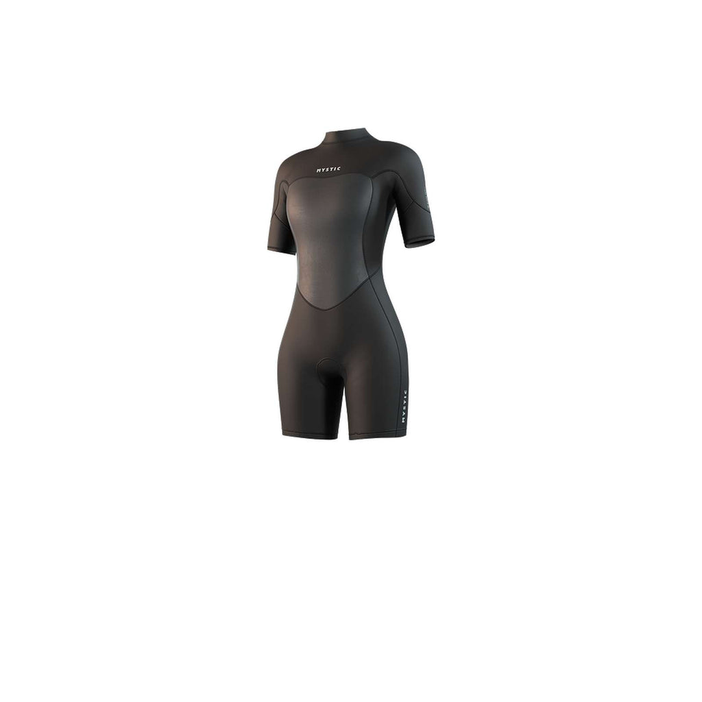 Short Wetsuit Brand Woman 3-2mm Back-Zip Flatlock Black XL Mystic 35000_250064_900_XL