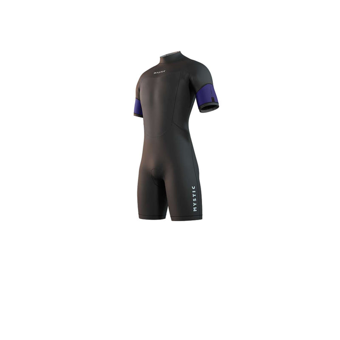 Shorty Wetsuit Rental Unisex 3-2mm Back-Zip Flatlock Rainbow XXS Mystic 35000_250642_470_XXS