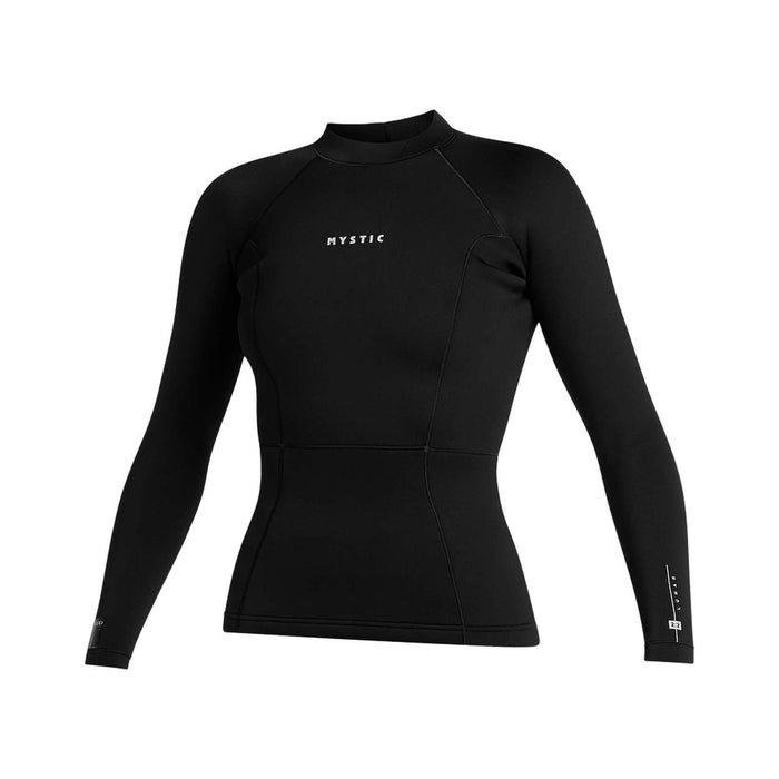 Top de neopreno Lunar mujer, manga larga, 2 mm, Negro XS Mystic 35001_240224_900_XS