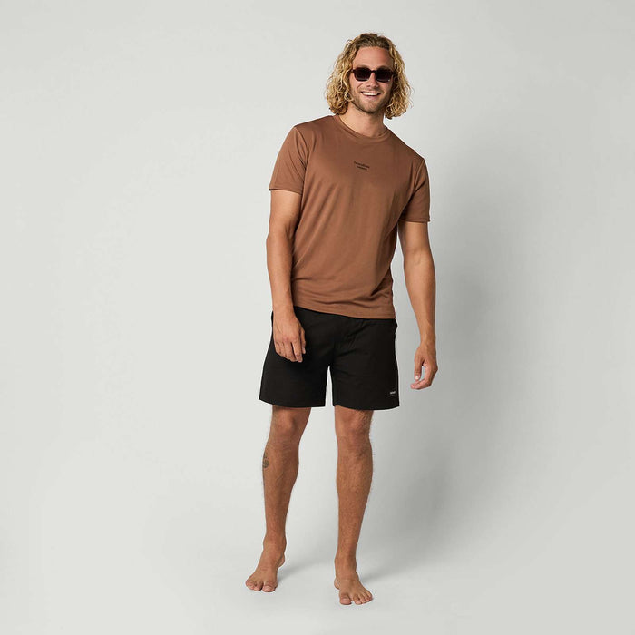 Loosefit Quickdry Shirt Tactic Man Short Sleeve Brown M Mystic 35001_250221_700_M