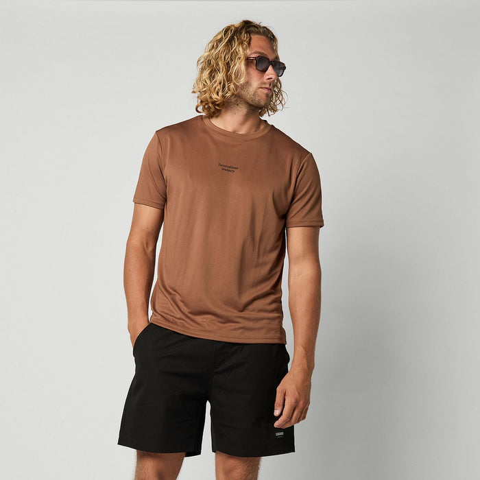 Loosefit Quickdry Shirt Tactic Man Short Sleeve Brown XL Mystic 35001_250221_700_XL