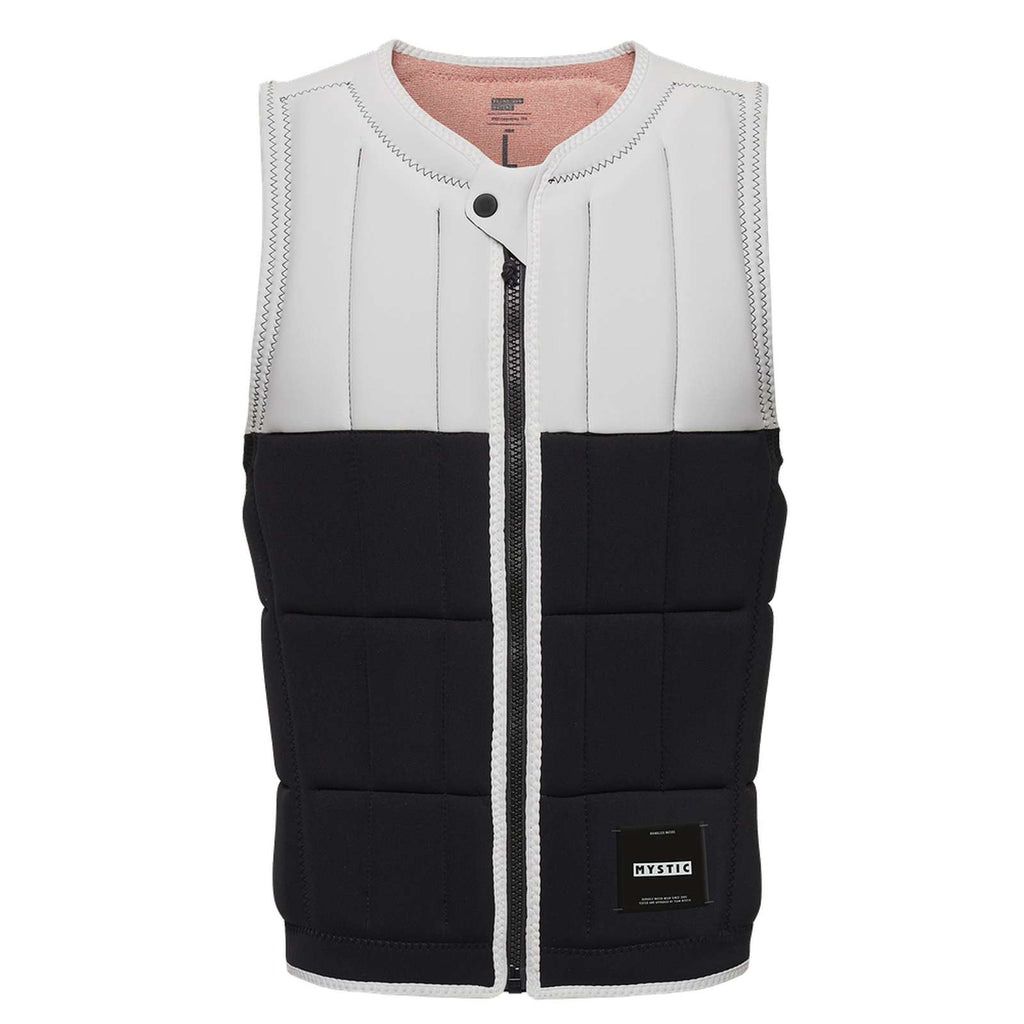 Wake Impact Vest Renegade Man Front-Zip Zwart-Wit M Mystic 35005_230228_950_M