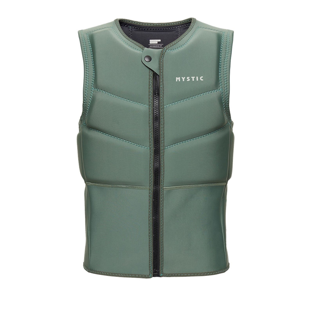 Chaleco de impacto de kitesurf Star Hombre con cremallera frontal Verde oliva oscuro XXS Mystic 35005_230231_643_XXS