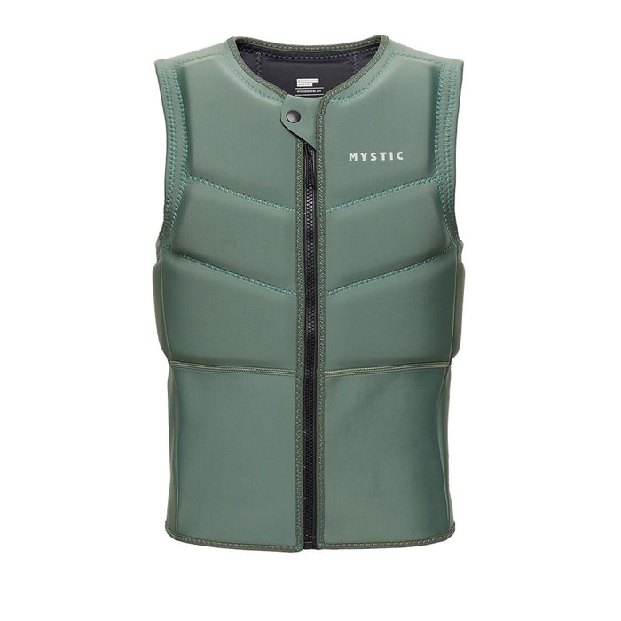 Chaleco de impacto de kitesurf Star Hombre con cremallera frontal Verde oliva oscuro XXS Mystic 35005_230231_643_XXS