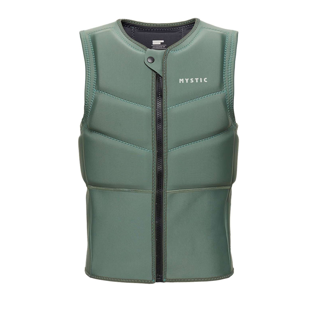 Chaleco de impacto de kitesurf Star Hombre con cremallera frontal Verde oliva oscuro XXXS Mystic 35005_230231_643_XXXS
