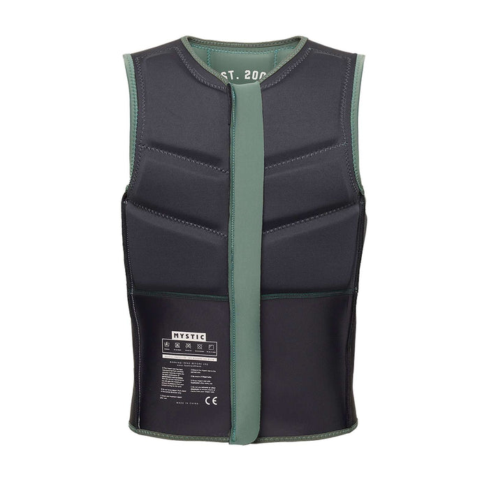 Chaleco de impacto de kitesurf Star Hombre con cremallera frontal Verde oliva oscuro XXXS Mystic 35005_230231_643_XXXS