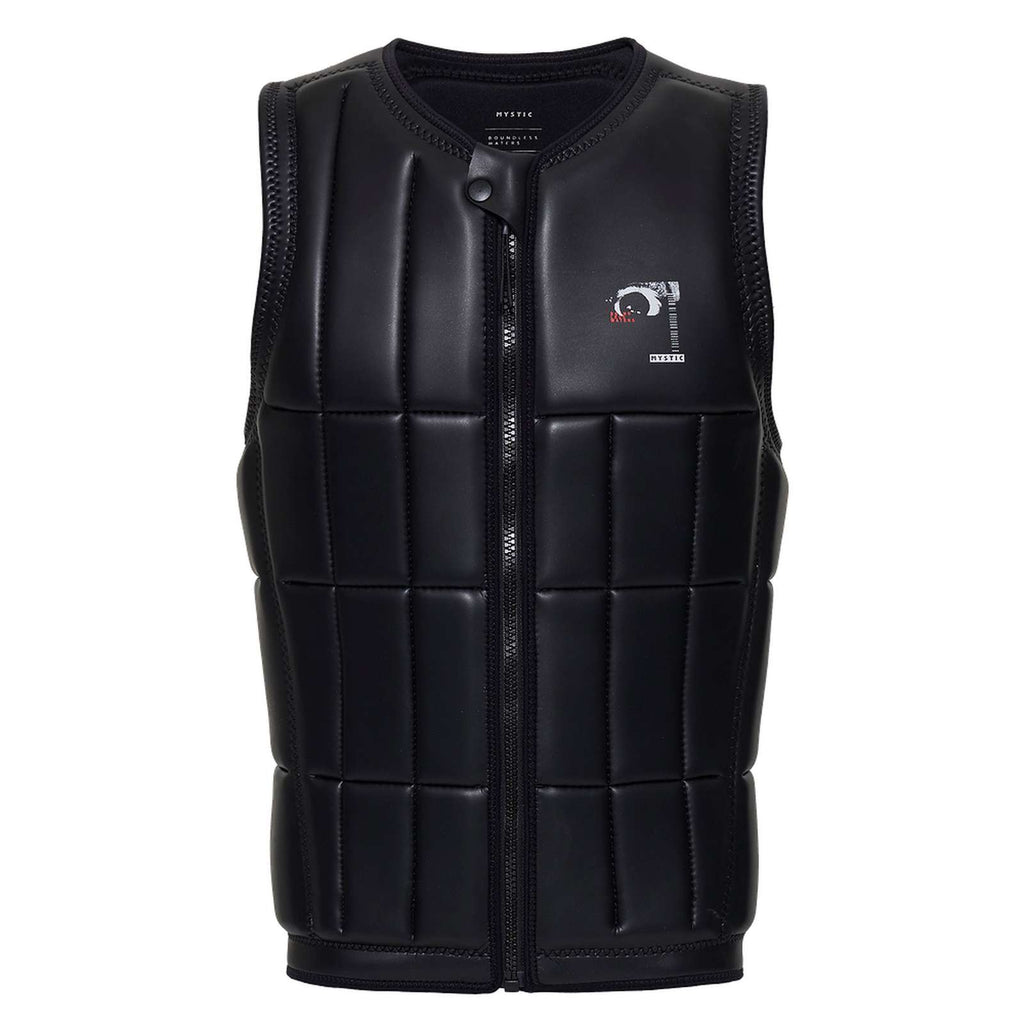 Wake Impact-Weste Anarchy Herren Front-Zip Schwarz M Mystic 35005_240210_900_M