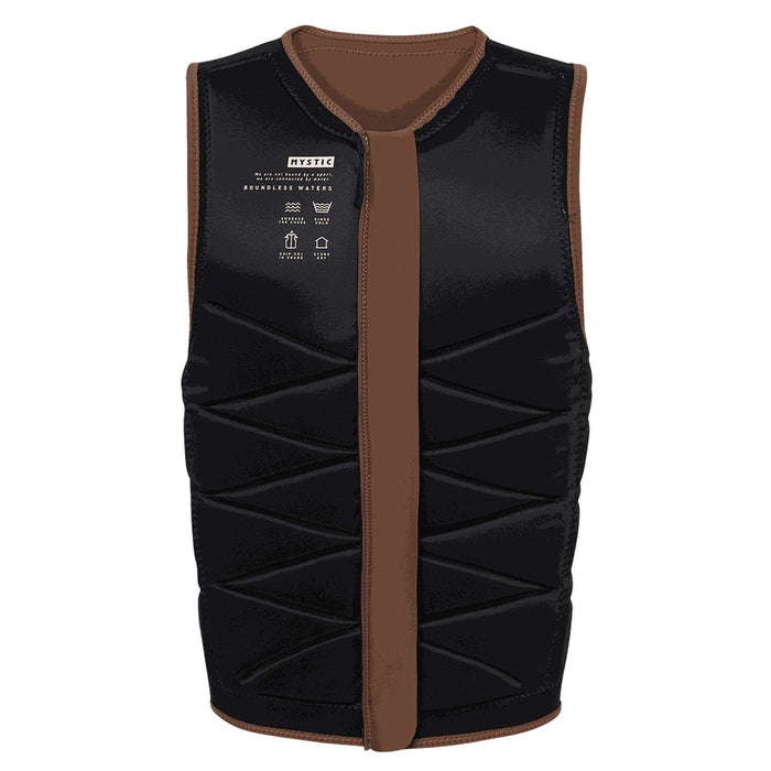 Wake Impact Vest Outlaw Man Front-Zip Buckle Brown L Mystic 35005_240226_700_L