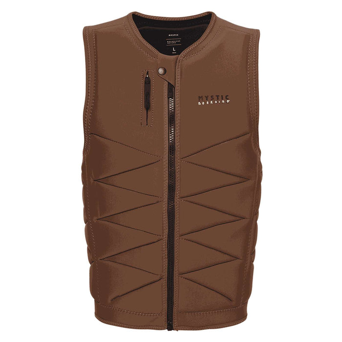 Wake Impact Vest Outlaw Man met ritssluiting aan de voorkant en gesp, bruin, maat M, Mystic 35005_240226_700_M