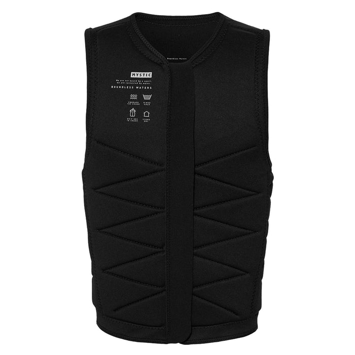 Wake Impact Vest Outlaw Man Front-Zip Buckle Black L Mystic 35005_240226_900_L