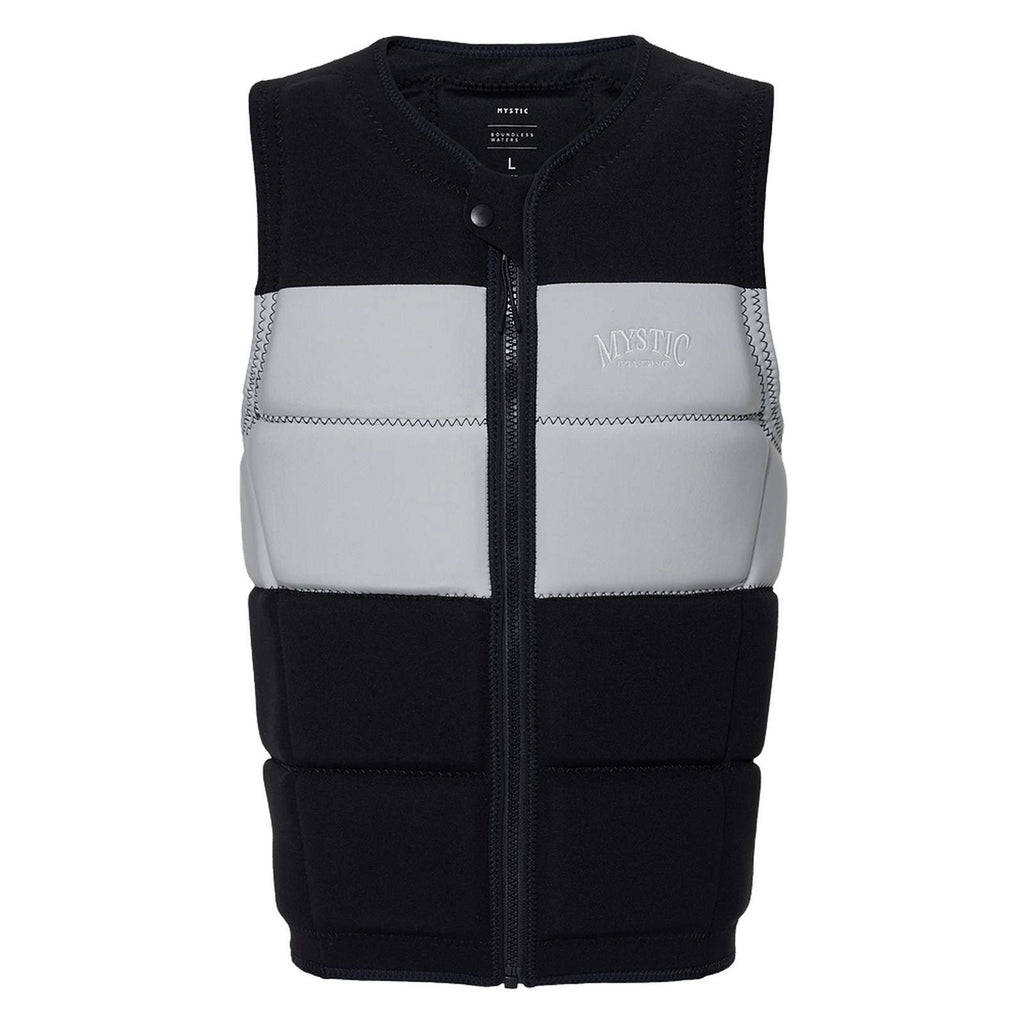 Wake Impact Vest Peacock Man Front-Zip Black-White L Mystic 35005_240227_950_L