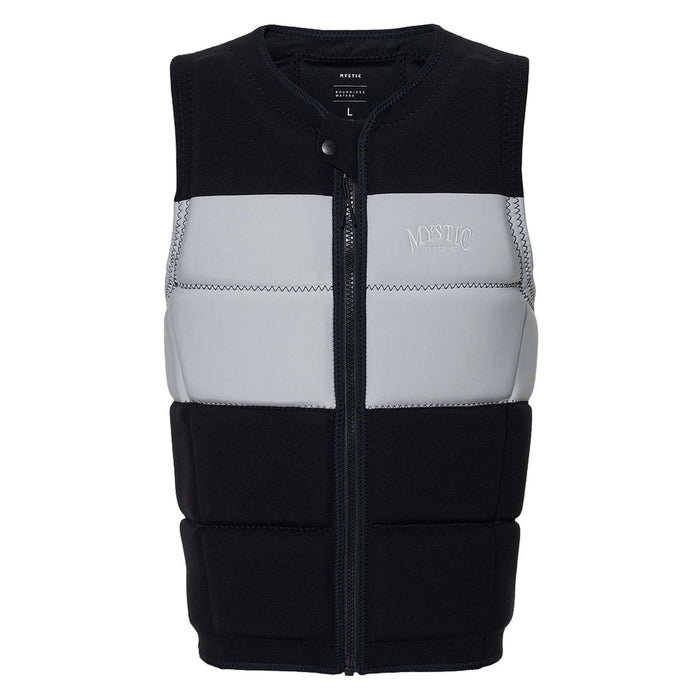 Wake Impact Vest Peacock Man Front-Zip Black-White L Mystic 35005_240227_950_L