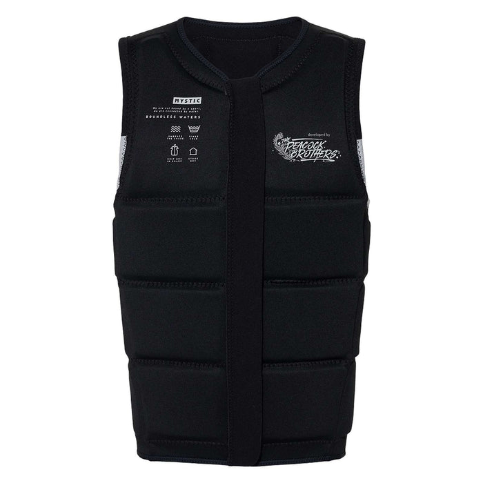 Wake Impact-Weste Peacock Herren Front-Zip Schwarz-Weiß XS Mystic 35005_240227_950_XS
