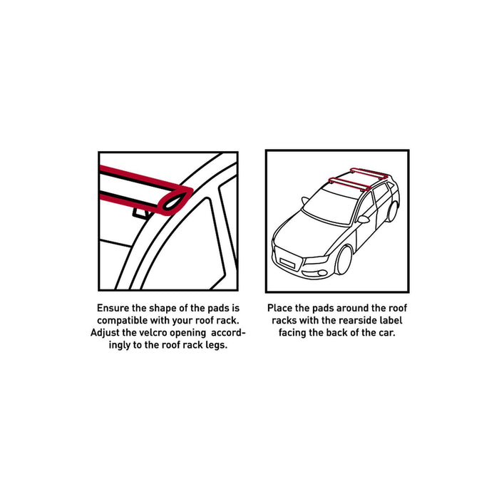 Roofrack Aero Pads Black 115cm Mystic 35009_240920_900_115